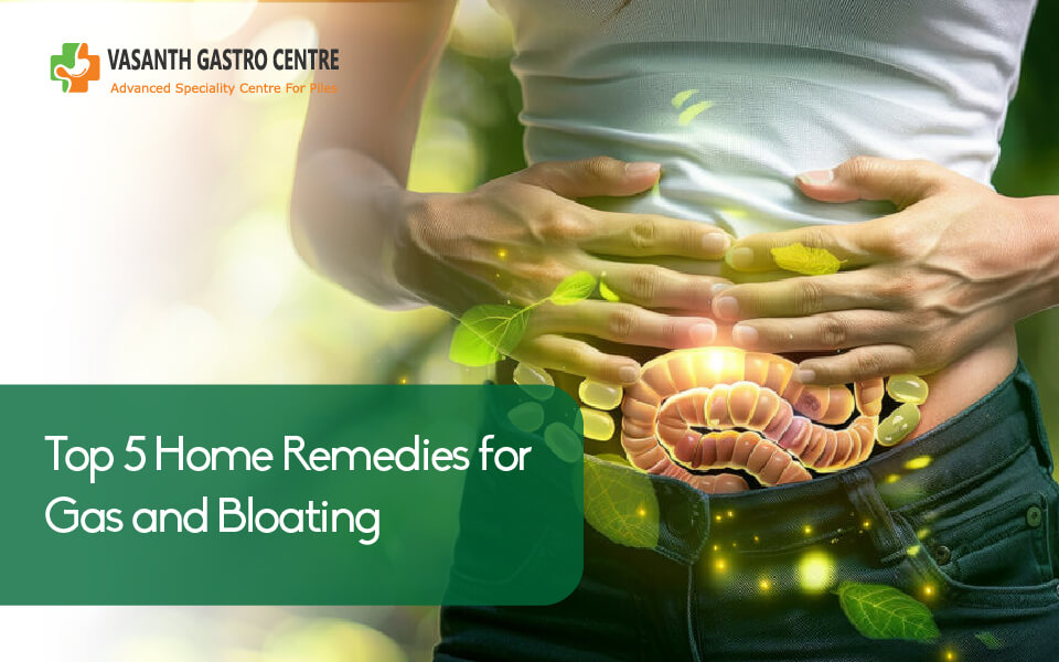 Top 5 Home Remedies for Gas and Bloating
